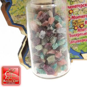 1013 Магнит с минералами "Частица Кольского края", 10,5*7,5*2,5 см