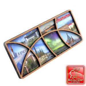 5122 Магнит МДФ прямоугольный секционный 14*6 см