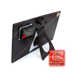 3301 Часы "Северное сияние" светящиеся А4, 19,3*28,5*3,5 см