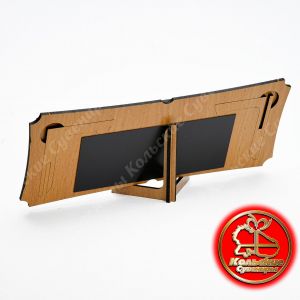 1008 Коллекция минералов панорамная, магнит 9*25 см